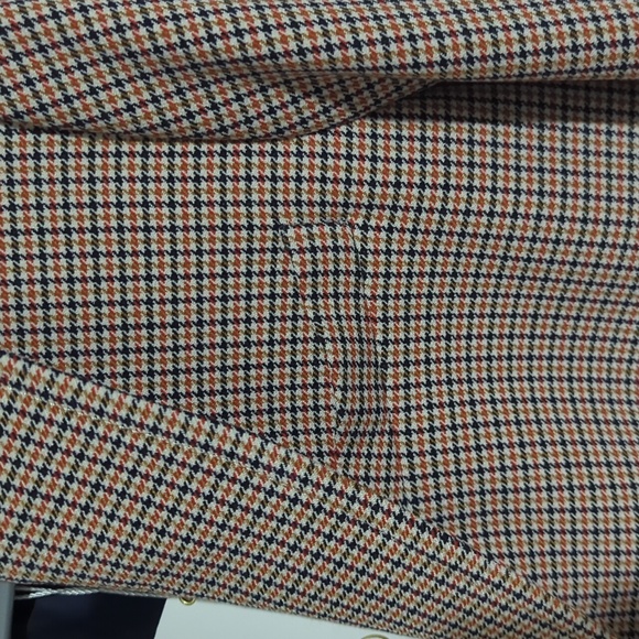 NWT Tory Burch Brown Houndstooth Blazer with Contrasting Collar Sz 2 $250 - Picture 6 of 7